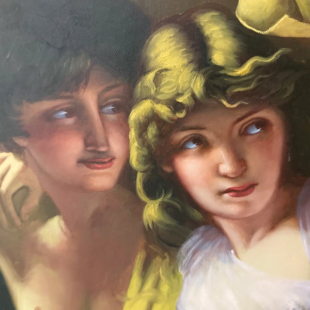 "The Storm" Replica Painting After Pierre-Auguste Cot For Sale - Image 12 of 12