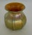 1970s Modern Tiffany Style Gold Iridescent Art Glass Vase For Sale - Image 5 of 5