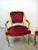 Early 20th Century Louis XV Gold Gilt Red Velvet Chairs - a Pair For Sale - Image 5 of 9