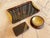 Mid-Century Tortoiseshell Acrylic Glass and Brass Centrepieces from Guzzini, Italy, 1970s, Set of 3 For Sale - Image 16 of 16