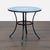 Traditional Crate & Barrel Round Mosaic Tile Patio Table With Metal Base For Sale - Image 3 of 6