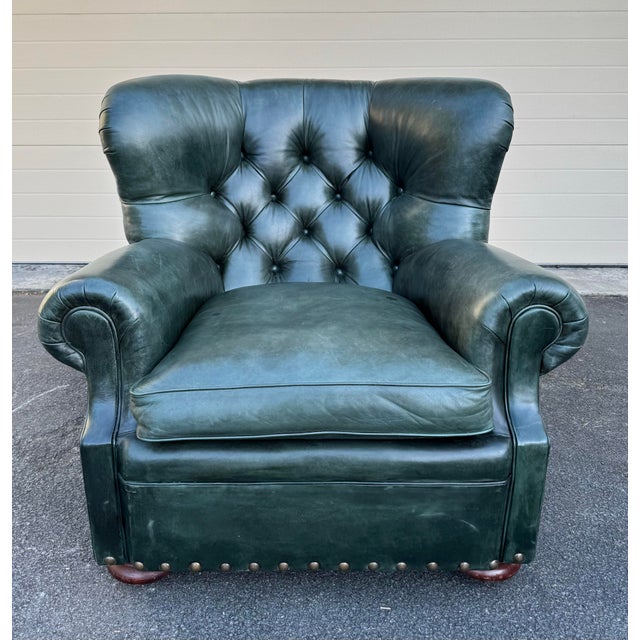 Ralph Lauren Leather Writer’s Chairs- Set of 2 For Sale In New York - Image 6 of 12