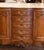 Early 20th C. French Louis XV Marble Top Carved Walnut Four-Door Buffet Enfilade For Sale In Dallas - Image 6 of 14