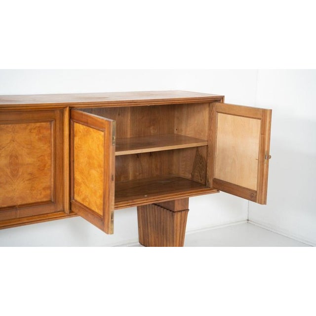 Mid-Century Art Deco Style Wooden Sideboard, Italy For Sale - Image 4 of 16