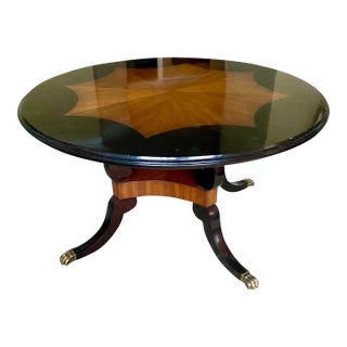 Karges Traditional English Regency Style Mahogany Coffee / Cocktail Table For Sale