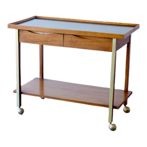 1950s American of Martinsville Mid-Century Modern Bar Cart or Serving Cart