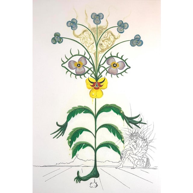 ARTIST: Salvador Dali TITLE: Flora Dalinae Viola Cogitans/Self Portrait Pansy MEDIUM: Etching SIGNED: Hand Signed EDITION...