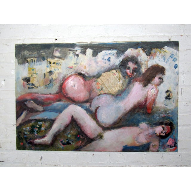 Early 20th Century Oil Painting by Alex Redein For Sale - Image 5 of 5