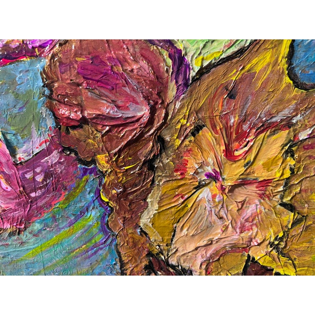 Blue Abstract Painting on Board by Serg Graff "Spongebob and Bikini Bottom", Coa For Sale - Image 8 of 10