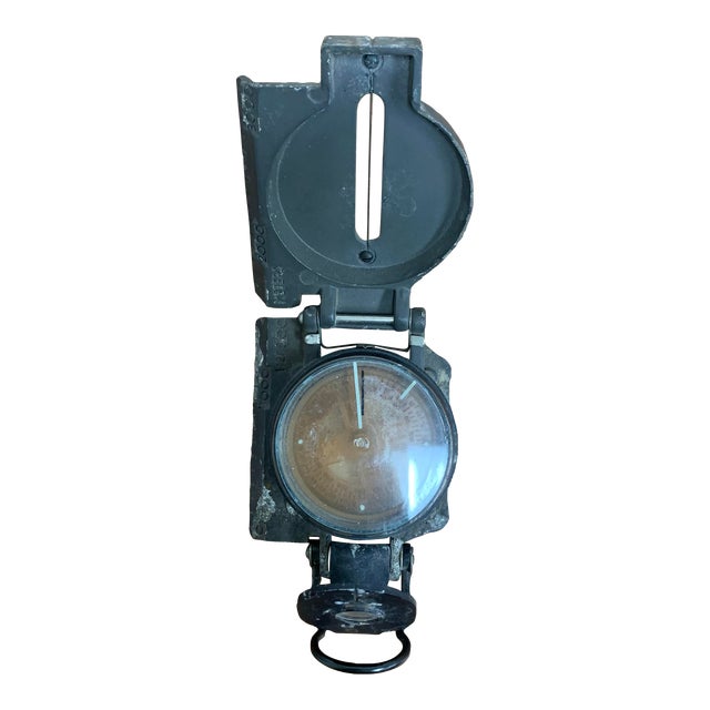 Vintage Hand Held Mini Steel Compass Chairish