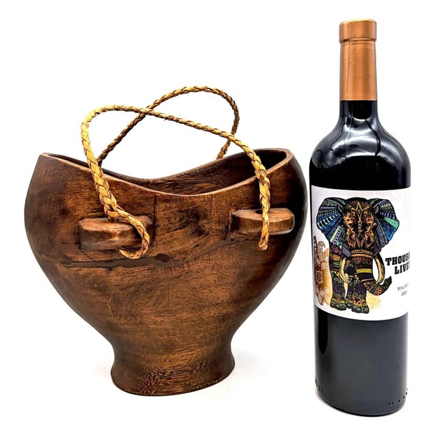 Wood Vintage Artisan Crafted Wood Turkana Bowl From Kenya For Sale - Image 7 of 11