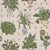 Schumacher Green Grocer Wallpaper In Parchment For Sale