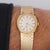 Vintage Rolex Cellini Manual Gold Frosted Integral Bracelet Watch For Sale - Image 10 of 11