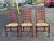 Late 20th Century Set of Six English Oak Faux Bamboo Mahogany Six-Splat Ladder Back Chairs With Rush Seats For Sale - Image 12 of 13