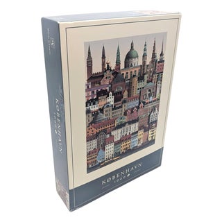 Danish 1000-Piece København (Copenhagen) Cardboard Puzzle Designed by Martin Schwartz For Sale