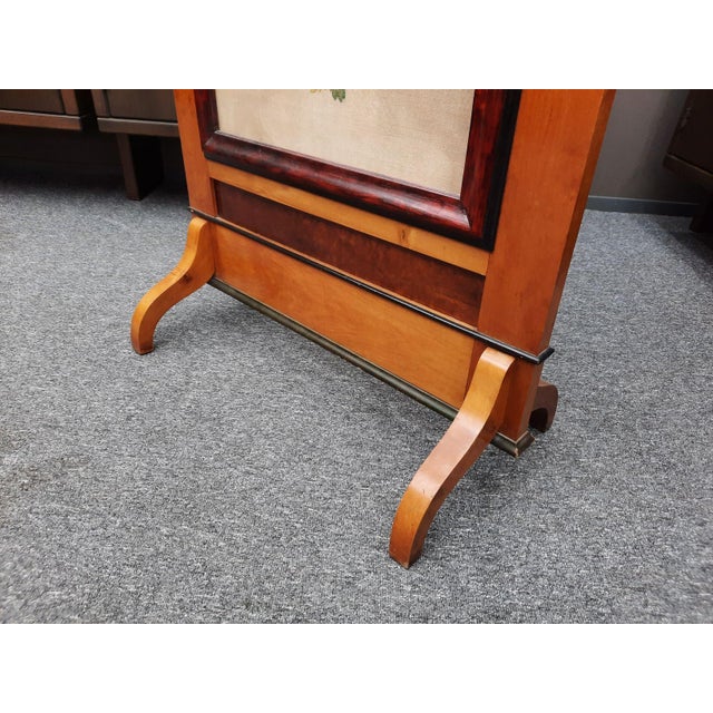 Antique Biedermeier Fire Screen, 1900s For Sale - Image 6 of 17