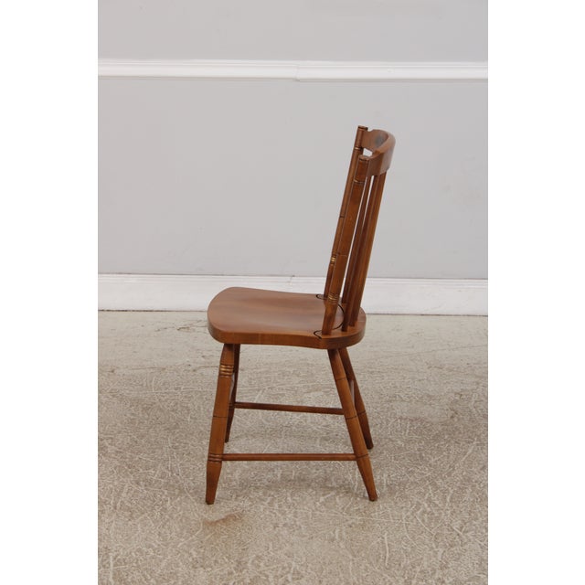 Pair Hitchcock Early American Stenciled Dining Chairs For Sale In Philadelphia - Image 6 of 18