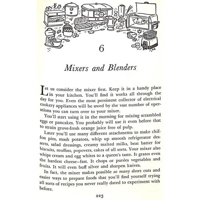 White "Complete Small Appliance Cookbook" 1953 Roberson, John and Marie For Sale - Image 8 of 8