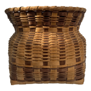 1980s Agnes Welch Woven Cherokee Basket - Signed and Dated