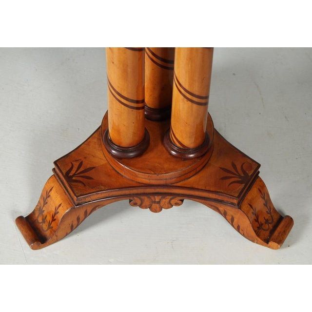 Wood Biedermeier Side Table, 1830s For Sale - Image 7 of 12