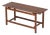 Mid-Century Modern Bench in Teak Wood and Brass, Italy, 1960s For Sale