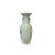 This Chinese porcelain tall vase exudes elegance and charm with its distressed pale light green hue, adding a touch of...