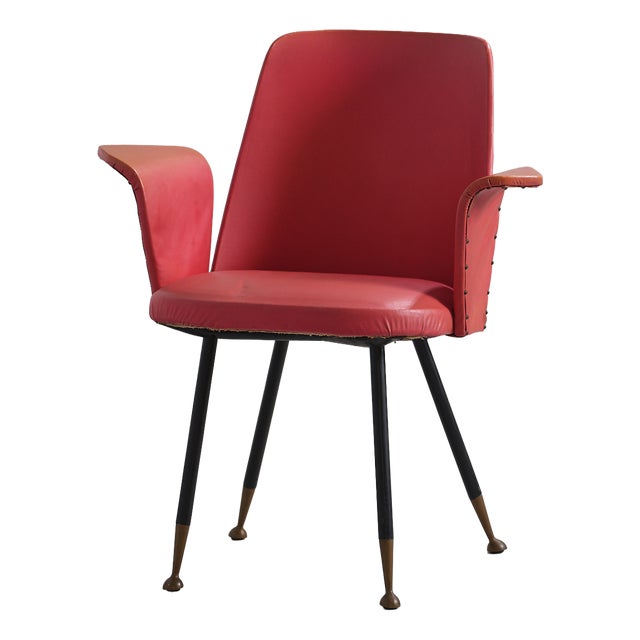 Vintage Italian Desk Chair, 1950s For Sale