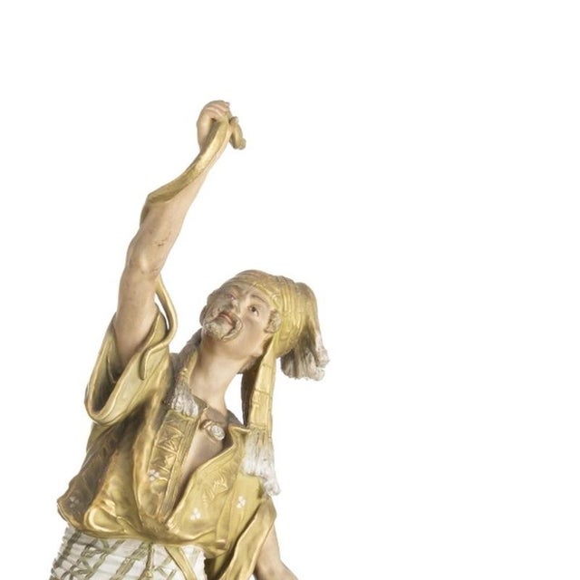 Art Deco Porcelain Musician and Dancer from Royal Dux, Set of 2 For Sale - Image 4 of 6