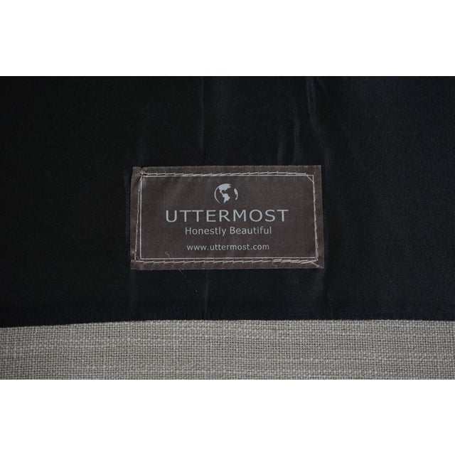 Ottermost Modern Design Upholstered Cube Chair For Sale - Image 11 of 12