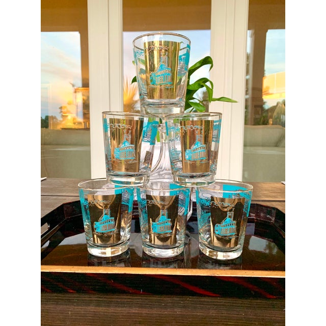 Mid 19th Century Libbey Steamboat Double Old Fashioned Glasses Set of 6 Chairish