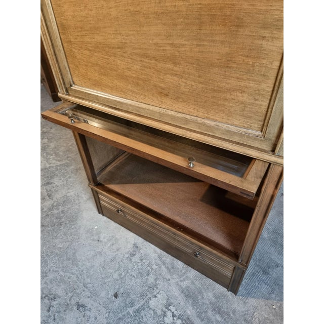 Mid-Century Modern Vintage Modular Mahogany Bar Cabinet in the style of Globe Wernicke, 1960s For Sale - Image 3 of 18