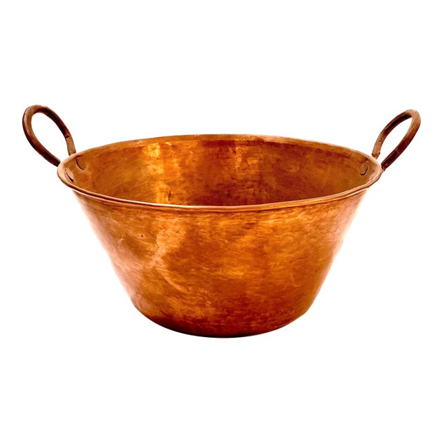 French Copper Jam Pot For Sale