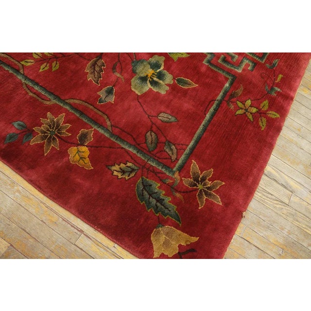 1920s Chinese Art Deco Carpet ( 8'10" x 11'7" - 270 x 353 cm) For Sale - Image 11 of 12