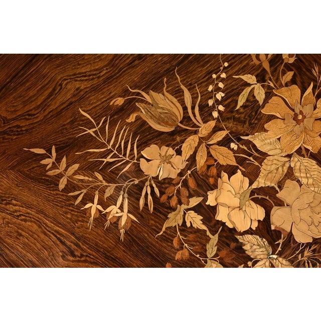 Napoleon III Center Table in Veneer, Second Half of the 19th Century For Sale - Image 9 of 18