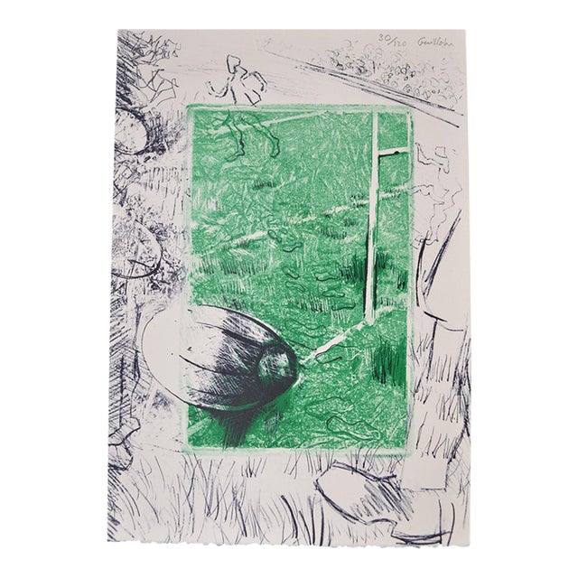 1970s Guillain Siroux “Le Printemps” French Color Print Hand-Signed and Numbered For Sale