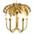 Metal Matthew Izzo Home Millie Antique Brass Five Light Palm Tree Chandelier For Sale - Image 7 of 7