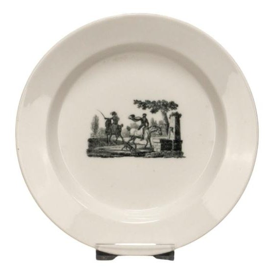 Black Smal Black Porcelain Plate from KPM Berlin, 18th Century For Sale - Image 8 of 8