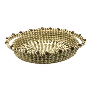 Sea Grass Rattan Bread Basket For Sale