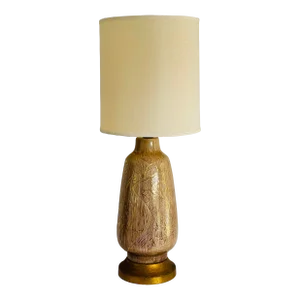 Vintage 1950s Ceramic Asian-Style Large Table Lamp