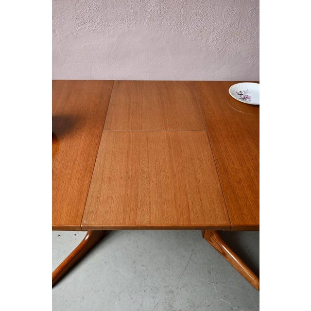 Vintage Scandinavian Oval Table with Central Pedestal Base, 1970s For Sale - Image 15 of 18