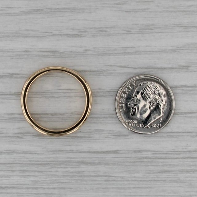 0.90ctw Channel Set Diamond Band 14k Gold Size 6.75-7 Wedding Ring Stackable For Sale In Greensboro - Image 6 of 8
