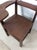 Brown Antique Oak School Desk Chair With Writing Table and Under Seat Storage For Sale - Image 8 of 16