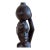 Hand Carved Angola Wood Sculpture Woman Carrying Water Jar African Folk Art 10” For Sale