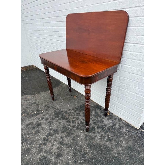 Antique American Empire Style Top Game Table or Console Table For Sale In Washington DC - Image 6 of 15