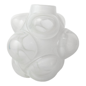 Cumuld Barrel Vase in Alabastar