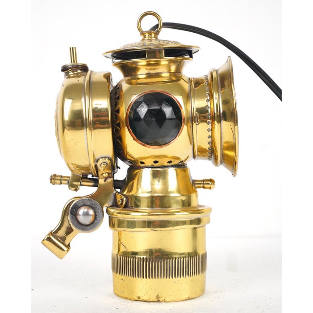 Antique Converted c.m. Hall Carbide Bicycle Lamp For Sale - Image 6 of 10