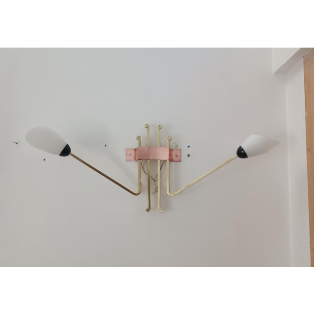 Large Wall Sconce, France, 1960s For Sale - Image 9 of 9