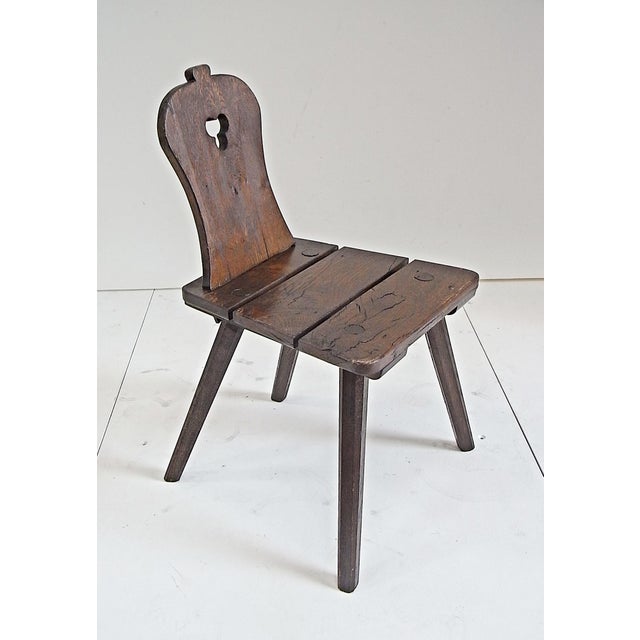 Alfons Garden Table with Chairs in Massive Oak, 1970s, Set of 3 For Sale - Image 12 of 18
