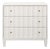 Matthew Izzo Home Carmack Fluted Matte White Lacquer Three Drawer Side Table For Sale