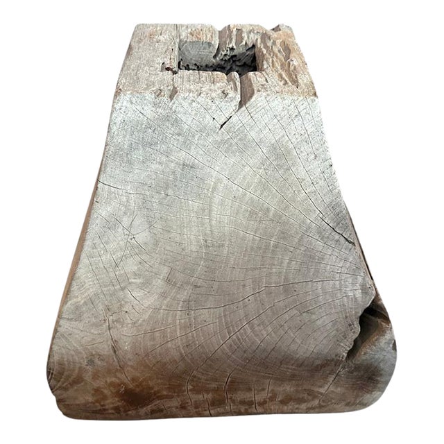 Sculptural Antique Column Base For Sale